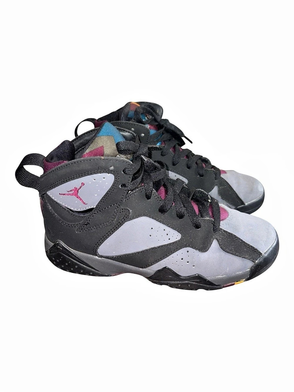 Jordan Air Jordan 7 Retro Bordeaux High-Top Sneakers Black & Gray size 4.5Y